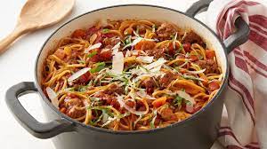One Pot Pasta Bolognese Recipe Dinner With Ground Beef Beef Dinner One Pot Pasta