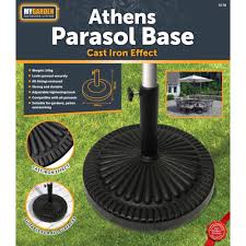 · lowest price guarantee · 30 day return policy My Garden 14kg Parasol Base Round Resin Heavy Duty Umbrella Stand On Onbuy