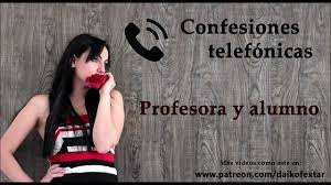 Confesión telefónica en español, una profesora y su alumno. - XVIDEOS.COM