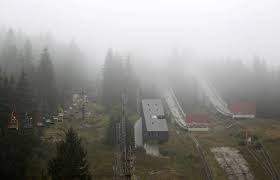 The Abandoned Ski Jump At Mount Igman Stands Overgrown Abandoned Places Olympic Sites 1984 Winter Olympics