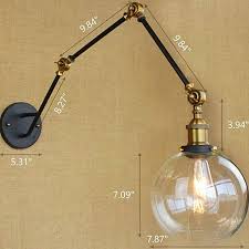 niuyao industrial edison wall lamps 1 light wall sconce vintage glass wall lamp sconces with globe glass shade wall sc industrial wall lamp wall lights sconces