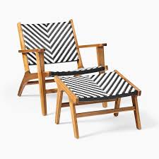 Bondi Outdoor Lounge Chair Ottoman Set In 2020 Lounge Chair Outdoor Teak Lounge Chair Chair And Ottoman Set