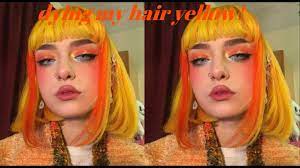 There are both permanent and temporary dyes that give you the valiant yellow hair. Dying My Hair Yellow Youtube