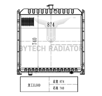 China Customized ZL50D Radiator LG855BIV.01.04C SLYWF642(III ...