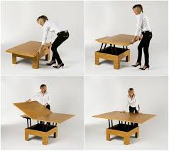 A Coffee Table With Dining Aspirations The Basic Table Space Saving Dining Table Space Saving Furniture Resource Furniture