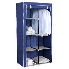 Commercial clothing racks have come a long way, from simple designs to more complex ones that allow you to do more and customize them to your organizational needs. Blue Clothing Racks Portable Closets At Lowes Com