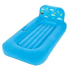 Blue Bestway Dream Glimmers Comfort Inflatable Beds For Kids And A Battery Powered Inflating Pump Perfect Toddler Blow Up Bed Bestway Star Night Light Air Bed
