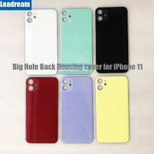 20pcs Big Hole Back Glass Battery Cover For Iphone 11 Pro Max Housing Back Battery Door Battery Cover Mobile Phone Housings Frames Aliexpress