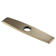 The sink is black, cabinets are sw pure white and appliances ordered are cafe matte white with brushed bronze handles. 10 Inch Deck Plate For Kitchen Faucet In Brushed Gold