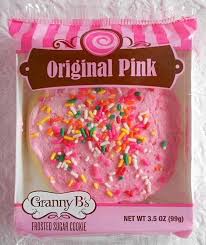Call or email to place an event order. The Pink Cookie Granny B S Original Sugar Cookie With Pink Frosting And Sprinkles Love These Pink Cookies Sugar Cookie Pink Frosting