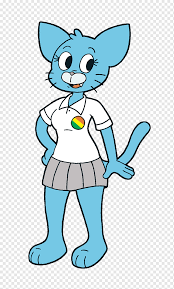 Nicole Watterson Gumball Watterson Fan art, Amazing World Of Gumball Season  6, white, cat Like Mammal, carnivoran png | PNGWing