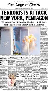 Gallery Of Sept 12 2001 Newspaper Front Pages In 2020 Newspaper Front Pages Historical News Newspaper Headlines