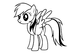 My Little Pony Rainbow Dash Coloring Pages For Kids Printable Free My Little Pony Coloring My Little Pony Cartoon Coloring Pages