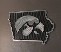 Iowa Hawkeye Metal Wall Art By Qbdesignz On Etsy 92 50 Iowa Hawkeye Iowa Iowa Hawkeyes