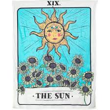 The sun tarot card represents success, joy, sunshine, day, warmth, and happiness. Okuna Outpost Tarot Card Tapestry The Sun 56 X 72 In Target