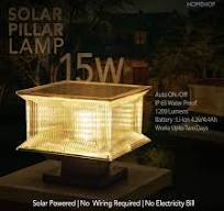 Homehop 15W Solar LED Main Gate Light for Home Garden ...