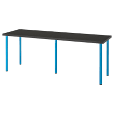 Linnmon Adils Table Black Brown Blue 78 3 4x23 5 8 Ikea In 2020 Ikea Table Ikea Blue Table