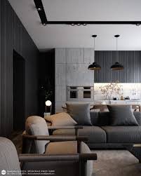 Designer arch designs with pillar, can be used for kitchen, drawing room and open entrance. Cgi Living Room Black On Behance