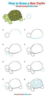 How To Draw A Sea Turtle Really Easy Drawing Tutorial Drawing Tutorial Easy Drawing Tutorials For Kids Easy Drawings For Kids