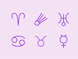 Astrology Symbols Line Icon Set In 2020 Line Icon Icon Pack Astrology