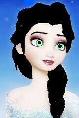 Black elsa with blond hair. I Finally Made Elsa With Black Hair And Green Eyes Green Eyes Disney Characters Pics
