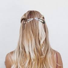 Long layered hair looks beautiful when left open but if you are going for a party or a special occasion it is best you use some of the beautiful accessories available in the market today. Xl Snap Hair Clip Hematite By Kitsch