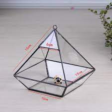 hanging clear glass prism air plant terrarium tabletop succulent plants holder home decor flower pots buy stained projects support tache conseils trottoir craie crayons sur carrelage pointe coloriage