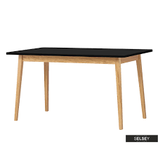 La table bellevie fermob 140 x 80 cm au style épuré et audacieux sera l'atout design de votre jardin… dimensions l x h x p en cm : Veneer Minimalist Extendable Table 140x80 Cm Anthracite Oak Selsey