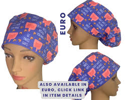 Louis + Phil GI Takes Guts Ribbon Tie Ponytail Scrub Cap