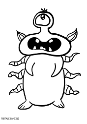 Disegni Di Mostri Da Stampare E Colorare Gratis Portale Bambini Monsters Coloring Coloringpages Coloringinspirati Disegni Disegni A Mano Disegno Mostro
