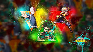 Bnha deku bakugou and todoroki wallpapers on wallpaperdog. Hd Wallpaper Anime My Hero Academia Izuku Midoriya Katsuki Bakugou Shouto Todoroki Wallpaper Flare