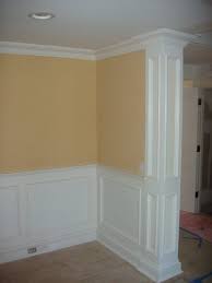 Picture Frame Molding With Molded Column Good Between Dining Room And Kitchen Picture Frame Molding Dining Room Home Remodeling House Design