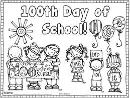 Each kiddo brings their autograph booklet and a pen to the gym. 100th Day Coloring Page Freebie By Creative Lesson Cafe Tpt