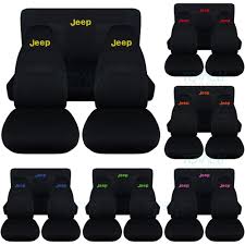 Black And White Jeep Wrangler Seat Covers Jeep Wrangler Yj Tj Jk Jl 1987 2019 Black Seat Covers W Your Name Front Rear Set Jeep Wrangler Seat Covers Jeep Wrangler Jeep Wrangler Accessories