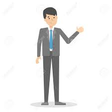 Businessman In Suit Standing And Showing Thumbs Up Man In A Royalty Free Cliparts Vectors And Stock Illustration Image 125842690 Set of businessman characters point and showing at tablet computer. businessman in suit standing and showing thumbs up man in a