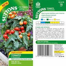 Tomato Seeds F1 Summerlast Suttons