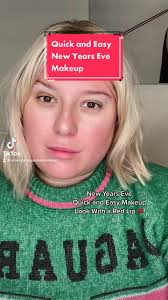 New Years Makeup with Red Lips