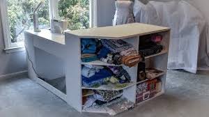 All the features you are looking for in a great piece of sewing furniture. How To Make A Sewing Table And Craft Table Youtube