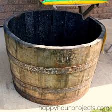 Whiskey Barrel Planter Project Part One Whiskey Barrel Planter Barrel Planter Whiskey Barrel