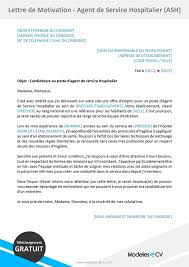 Lettre de motivation titularisation infirmiere, lettre de motivation. Lettre De Motivation Pour Ash A Telecharger Exemple Gratuit