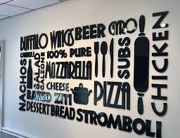 Anthony S Pizza Dimensional Wall Letters Letter Wall Dimensional Wall Lettering