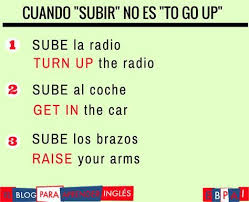 Cuando Subir No Es To Go Up Learning Spanish Learn English Words Learn English