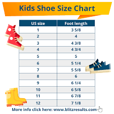 Kids Shoe Size Chart Slippers Shoe Size Chart Kids Shoe