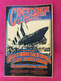 PSYCH handbill BILL GRAHAM winterland CREEDENCE CLEARWATER REVIVAL titanic  BG174 | eBay