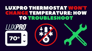 Press the hold button, and then release it. Luxpro Thermostat Won T Change Temperature How To Troubleshoot 2021 Robot Powered Home