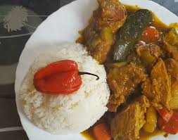Thiou Kary Curry De Veau Alimentation Cuisine Plat A Cuisiner