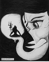 Brilliant Pencil Sketch Of Lord Shiva And Ganesha By Manoj Kumar Naik Hindusketches Subject of this article:lord shiva pencil drawing (page 1). brilliant pencil sketch of lord shiva