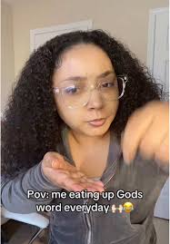 Eating Up Gods Word Boy in Brown