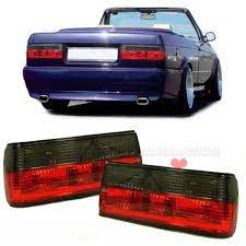 Different colored and styled (bright red against chrome background or darkened. Bmw E30 Black Red Crystal Rear Lights