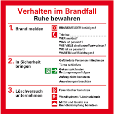 Alle mitarbeiter sind zu beginn des schuljahres über den alarmplan aktenkundig zu informieren. Brandschutz Aushange Hein Industrieschilder
